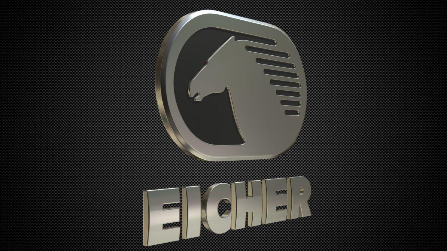 Eicher Logo - Eicher logo 3D Model in Parts of auto 3DExport