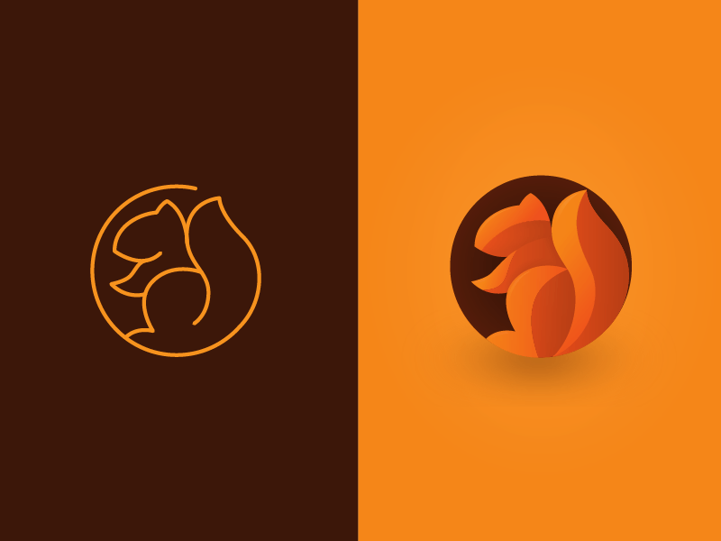 Squirrel Logo - Squirrel Logo by Lupe Design on Dribbble