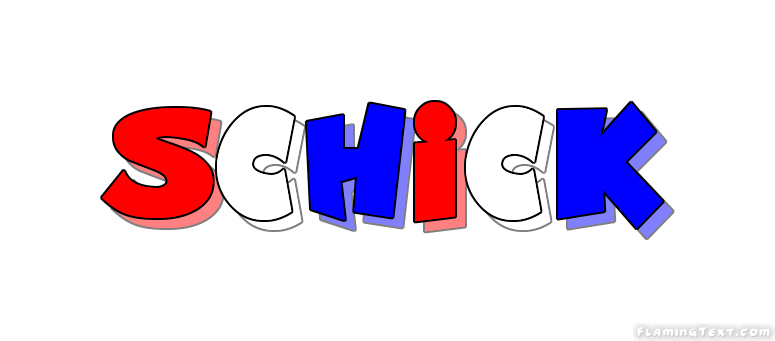 Schick Logo - United States of America Logo. Free Logo Design Tool from Flaming Text