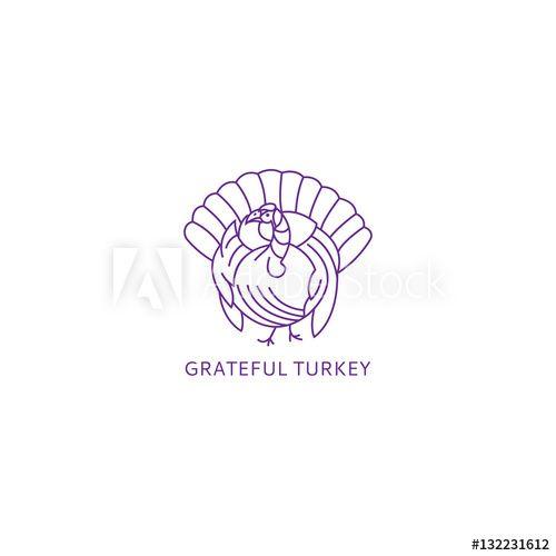 Turkey Logo - The Turkey logo vector. The bird is a Turkey a symbol of ...