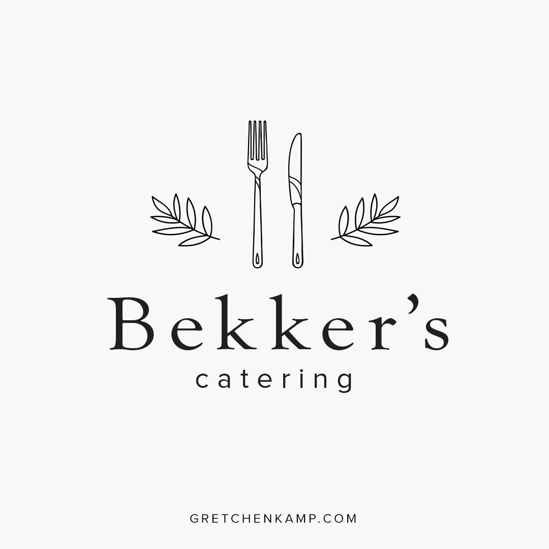 Gretchen Logo - Logo, brand identity, branding for a catering company, designed