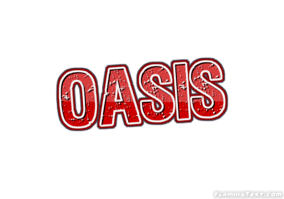 Oais Logo - Oasis Logo. Free Name Design Tool from Flaming Text