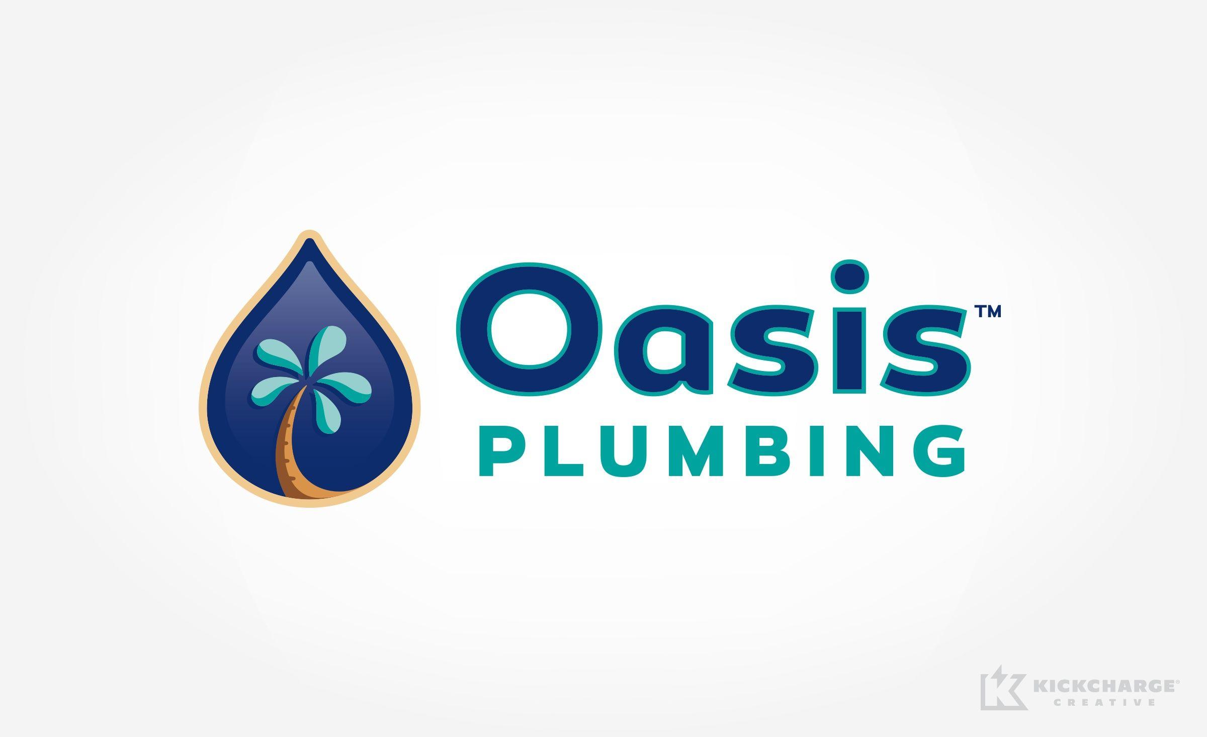 Oais Logo - Oasis Plumbing Creative. kickcharge.com. KickCharge