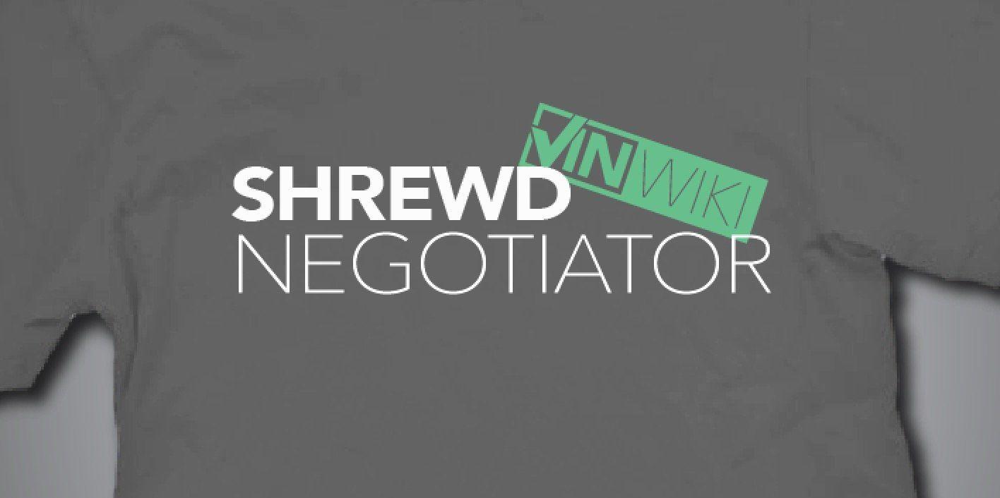 Negotiator Logo - Shrewd Negotiator Tee