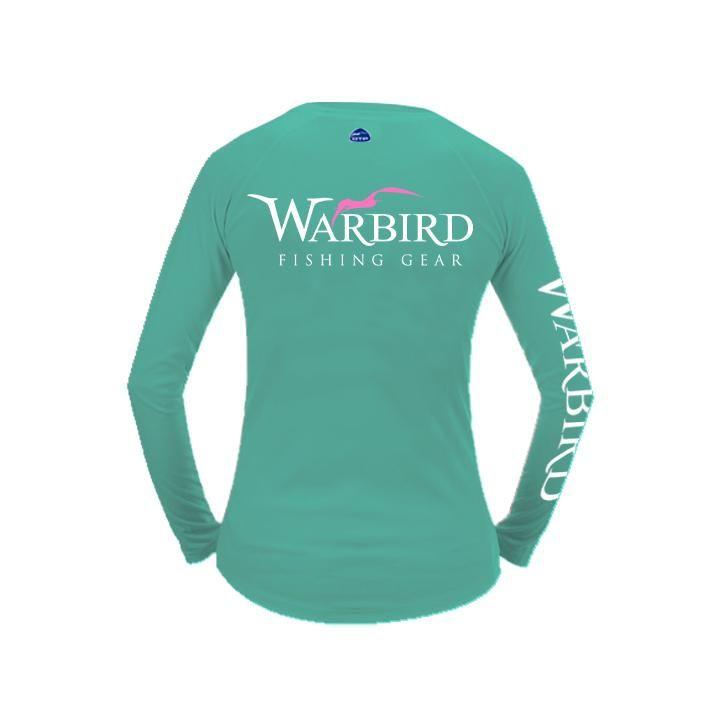 OTP Logo - Ladies OTP UV Shirt: Warbird Logo-Water Blue