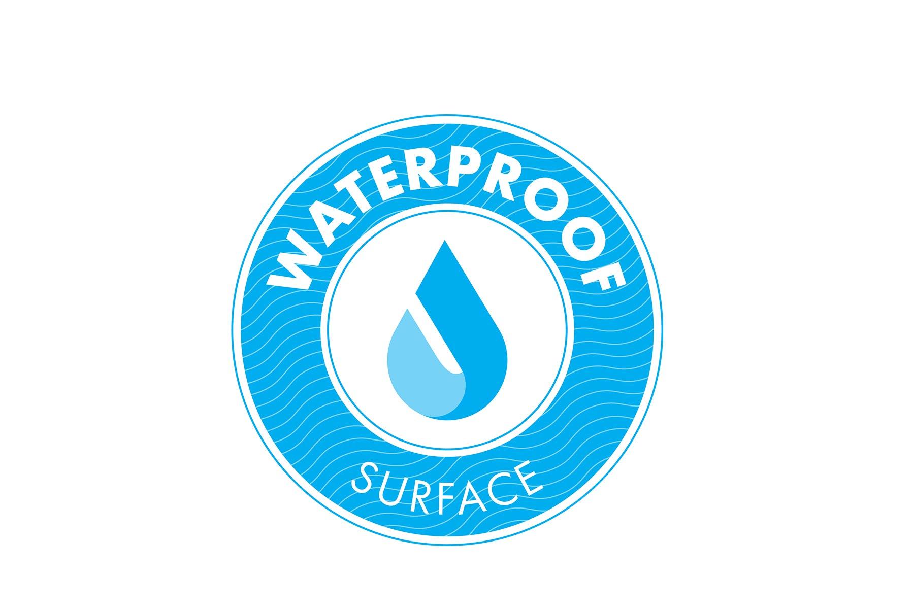 Waterproof Logo - waterproof logo. Basha's Floors & Blinds