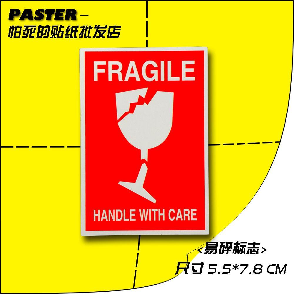 Waterproof Logo - Airport fragile logo box stickers computer stickers luggage waterproof  trolley case stickers cartoon personality notebook stickers