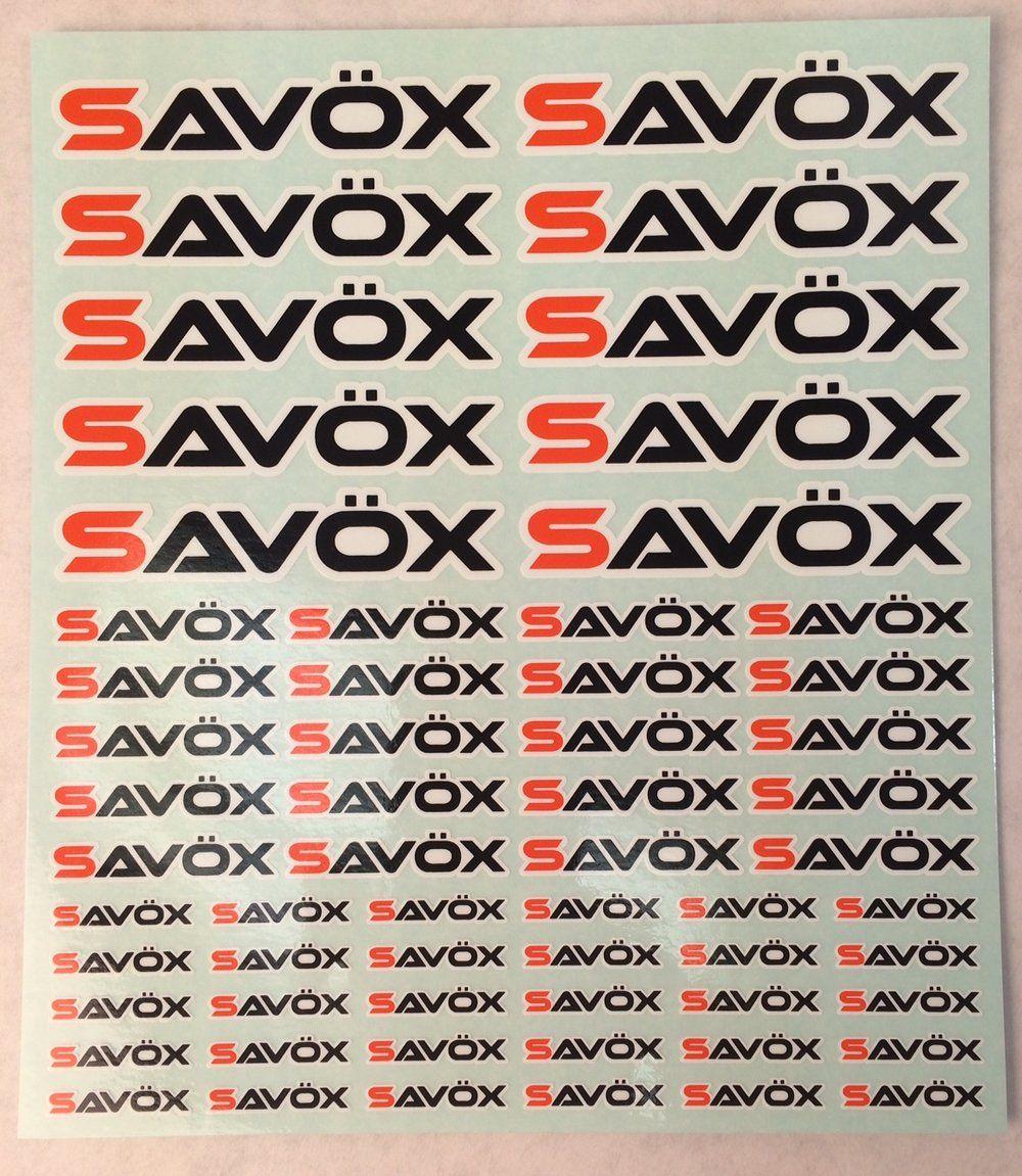 Savox Logo - Savox Logo Sticker Sheet 190 x 230 mm