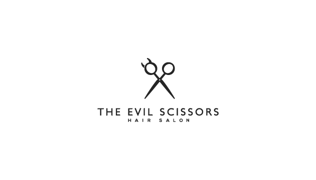 Scissors Logo - The evil scissors logo | Logo Inspiration
