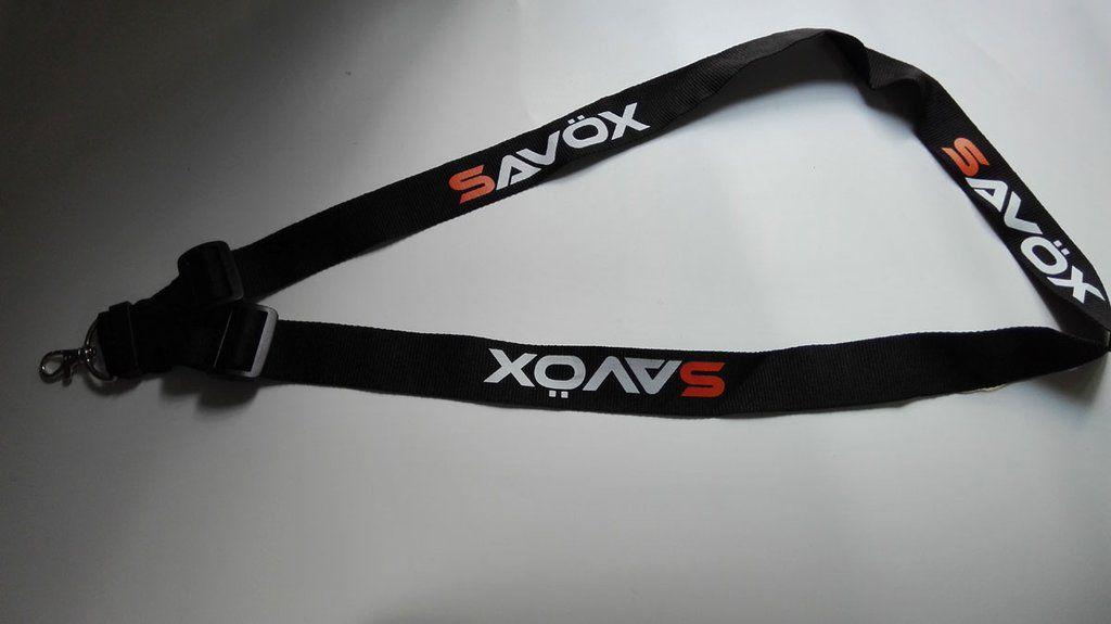 Savox Logo - Savox Lanyard / TX Strap: Black