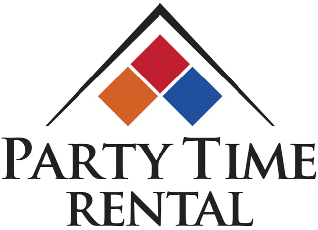 Rental Logo - Party Time Rental. Party Rental Equipment