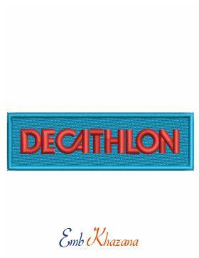 Decathlon Logo - Decathlon log Embroidery Design
