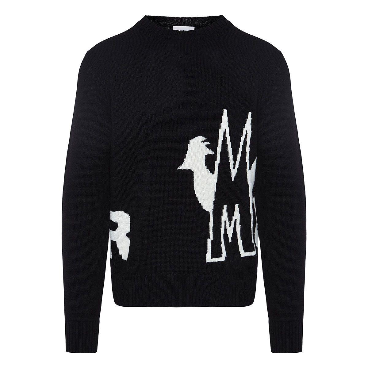 Sweater Logo - Intarsia Knit Logo Sweater