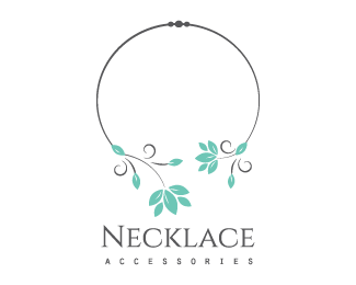 Necklace Logo - Necklace Leaves Jewelry Designed