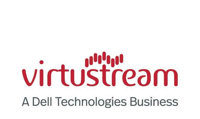 Virtustream Logo - WHITE Tag Logo + Tagline 2019 01