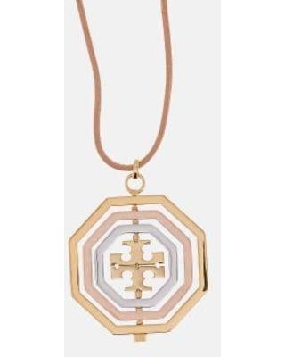 Necklace Logo - Tory Burch Logo Spinner Pendant Necklace Burch Necklaces from Lyst. parenting.com Shop