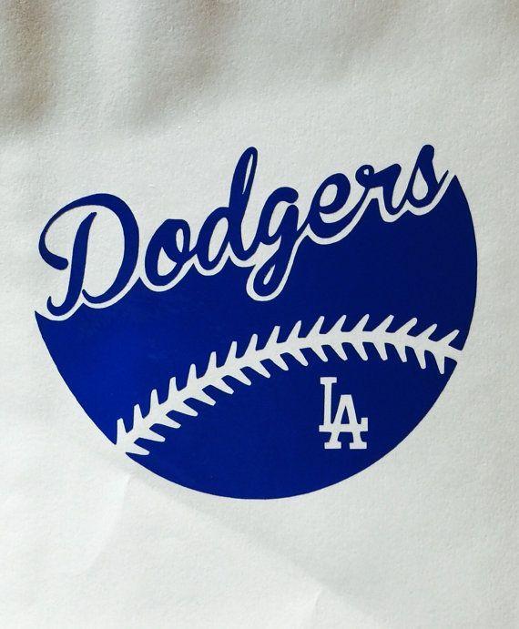 Dodgersd Logo - LA Dodgers Baseball Vinyl Decal - Car Window / Bumper Sticker ...