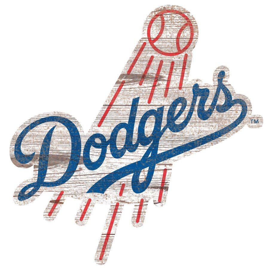 Dodgersd Logo - Los Angeles Dodgers 24'' x 24'' Distressed Logo Cutout Sign