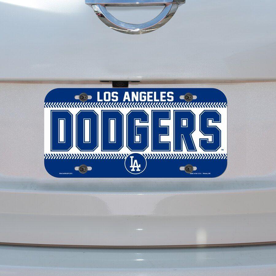 Dodgersd Logo - WinCraft Los Angeles Dodgers Logo Plastic License Plate