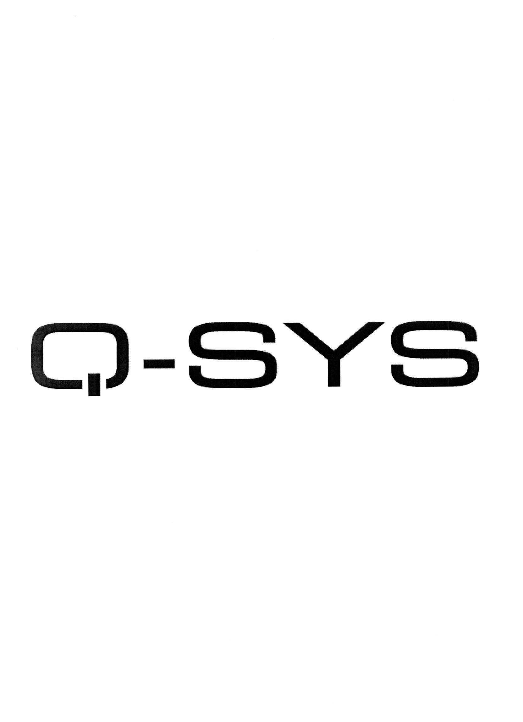 Qsys Logo - Q SYS & Brand Information, LLC In European Union