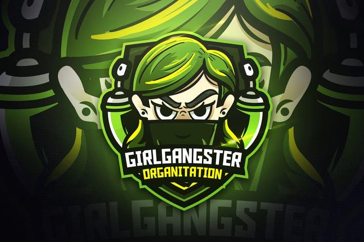 Gangster Logo - Girls Gangster - Mascot & Esport Logo by aqrstudio on Envato Elements