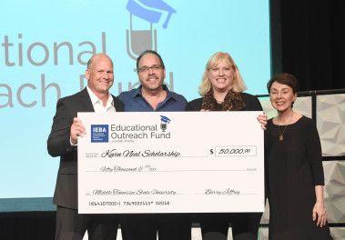 IEBA Logo - Recording Industry accepts $50,000 IEBA scholarship | The Leading Edge