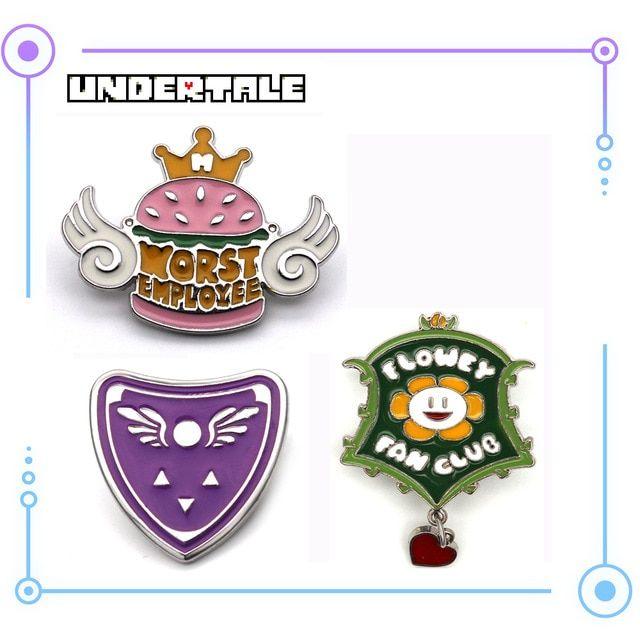 Cosplay Logo - US $2.55 |Giancomics Undertale Three Styles Hot Game Pins Badge Cosplay  Symbol Metal Brooch Ornament With Undertale Logo Novelty Gift on ...