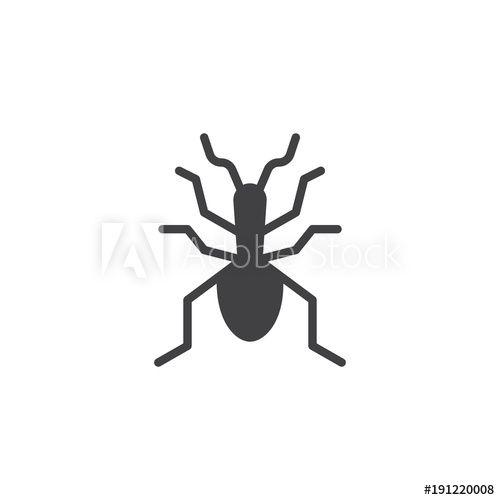 Insecticon Logo - Insect icon vector, filled flat sign, solid pictogram isolated