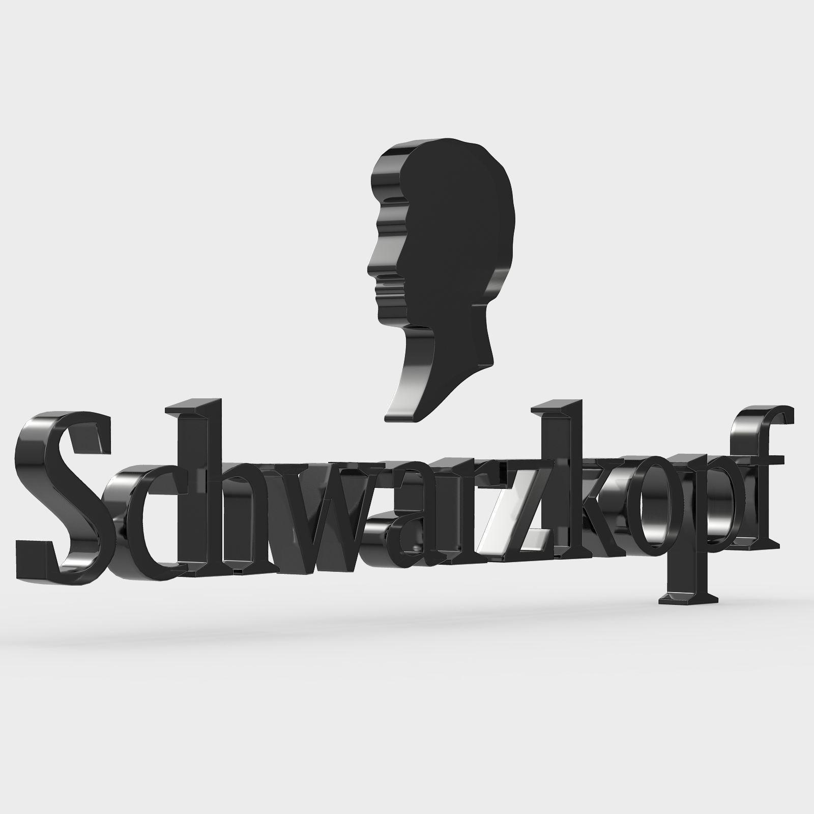 Schwarzkopf Logo - Schwarzkopf logo | 3D model