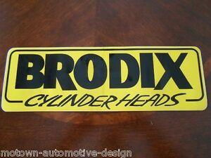 Brodix Logo - Details about GIANT BRODIX CYLINDER HEADS DECAL STICKER TRAILER TOOLBOX RAT  ROD GASSER 16