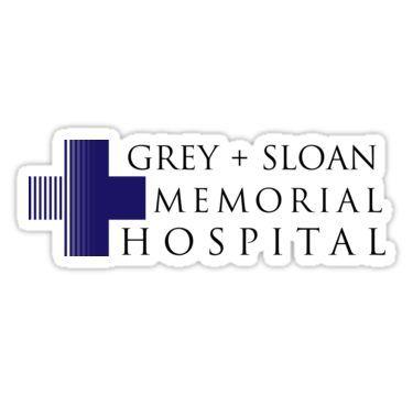 Grey's Logo - Grey + Sloan Memorial Hospital Sticker in 2019 | Products | Greys ...