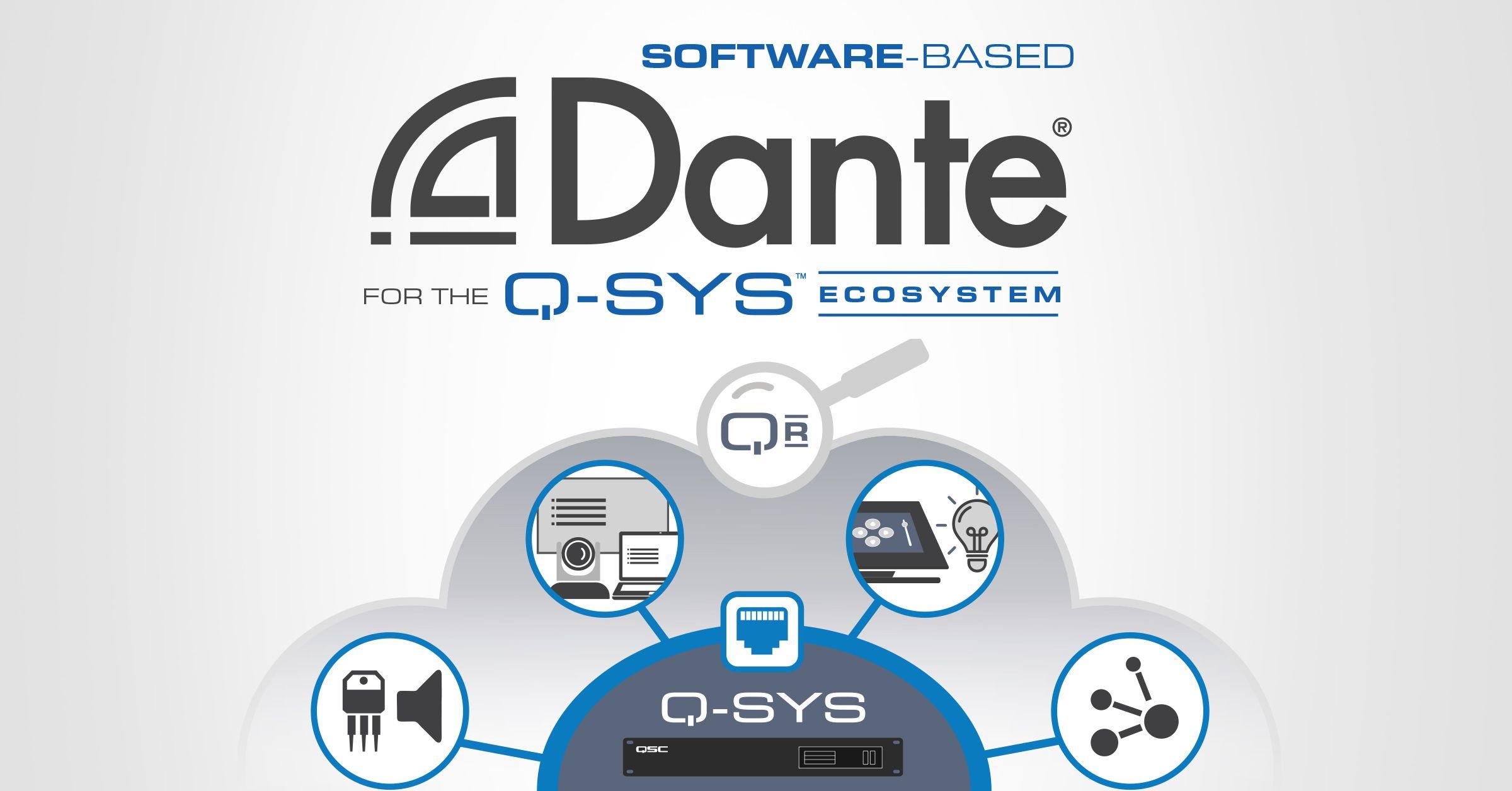 Qsys Logo - QSC Introduces Software Based Dante For Q SYS Ecosystem