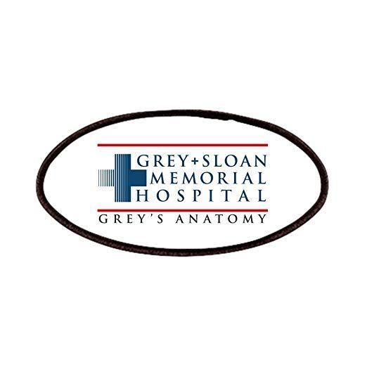Grey's Logo - CafePress Sloan Memorial Hospital Patches, 4x2in Printed Novelty Applique Patch