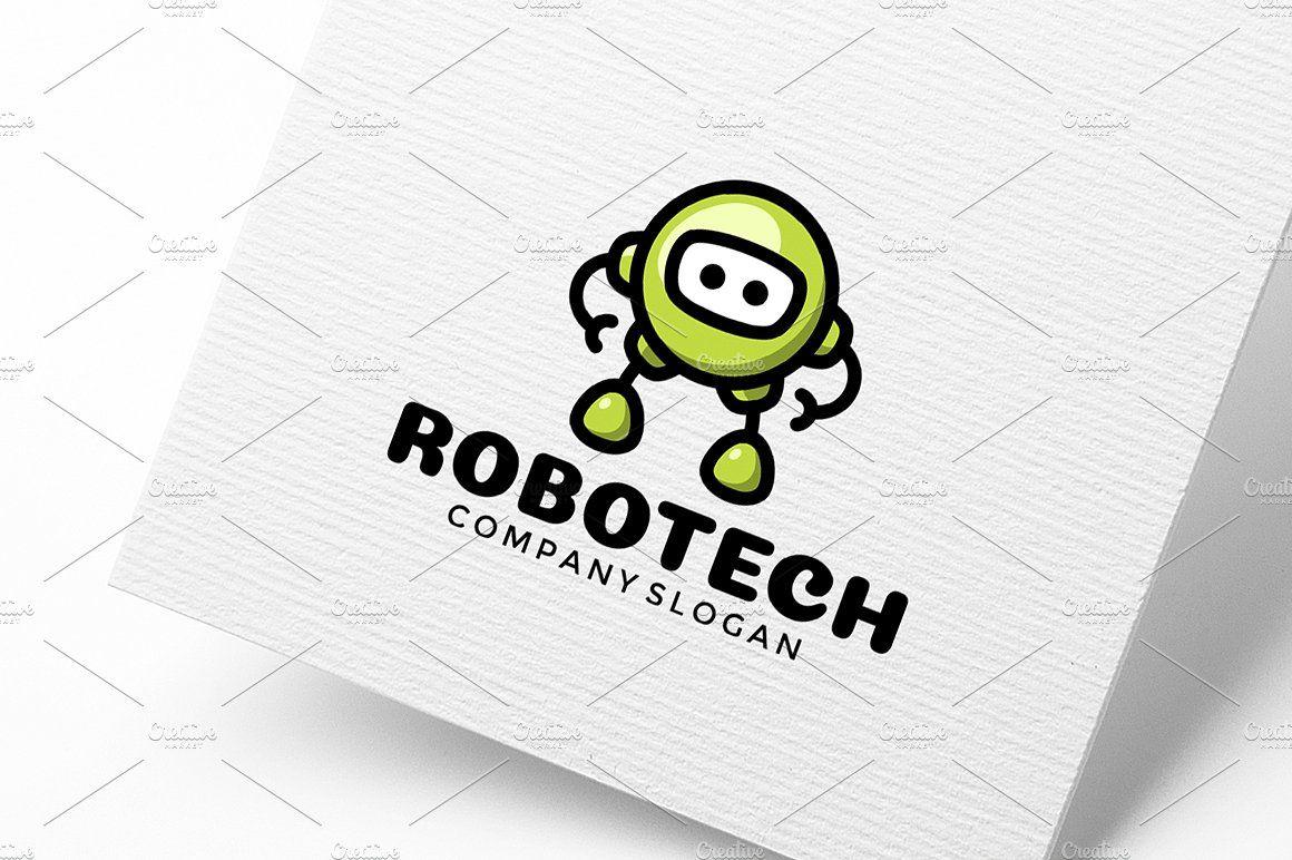 Google Robot Logo - Robot Logo Design (2) ~ Logo Templates ~ Creative Market