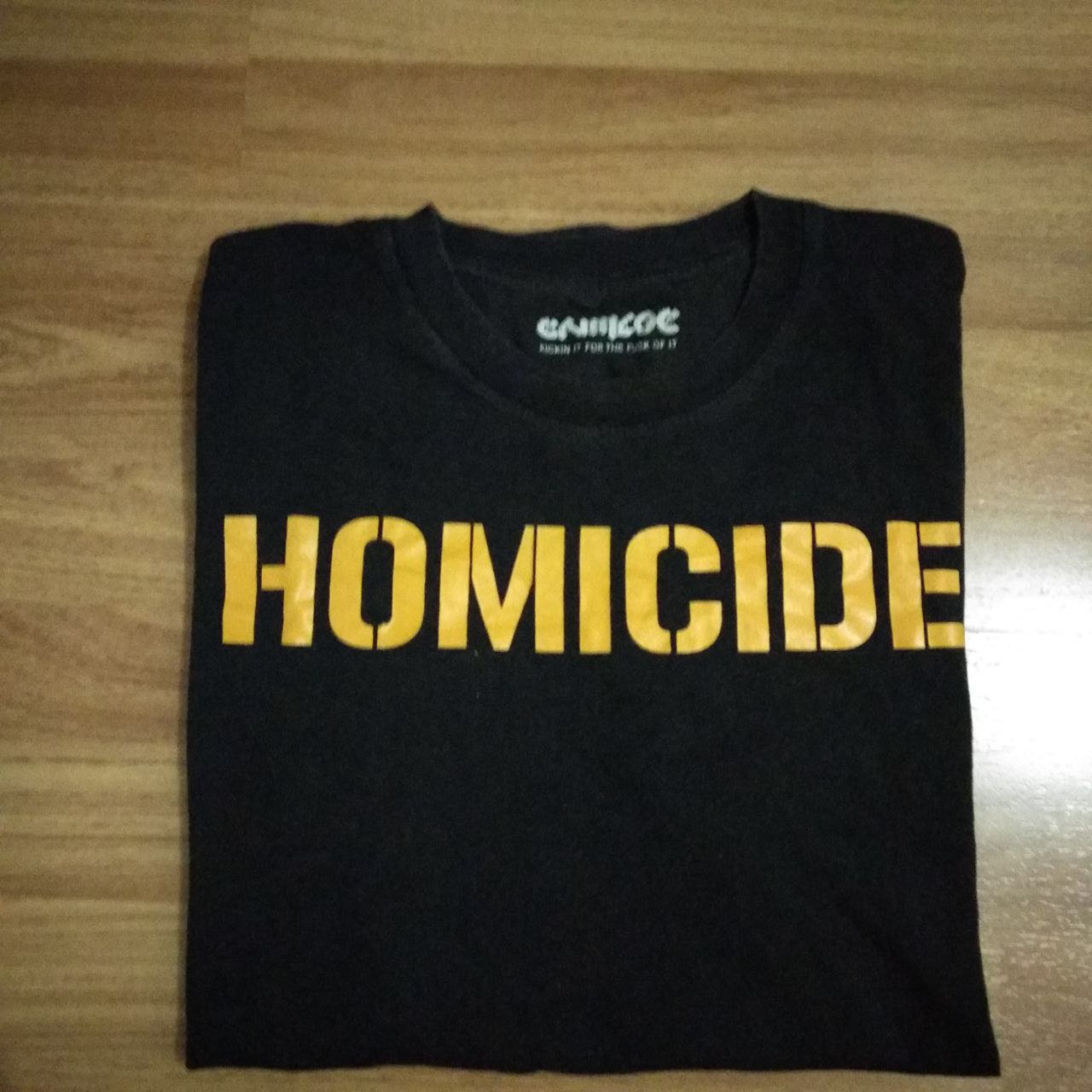 Homicide Logo - HOMICIDE LOGO T-Shirt, Men's Fashion, Men's Clothes on Carousell