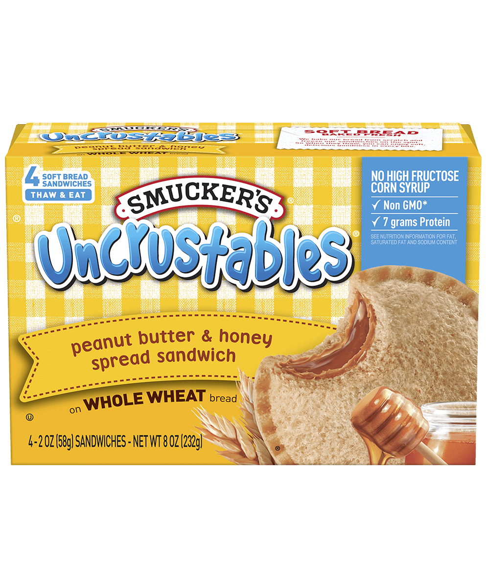 Uncrustables Logo - Uncrustables® Peanut Butter & Honey Spread on Whole Wheat ...