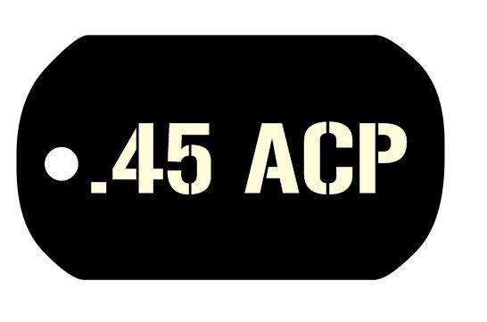 45ACP Logo - 45 ACP dog tag | Styfe Life