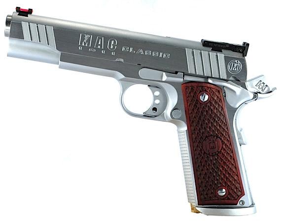 45ACP Logo - MetroArms 1911 Classic Pistol M19CL45B, 45 ACP, 5 In, Aluminum W MAC Logo Grip, Stainless Finish, 8