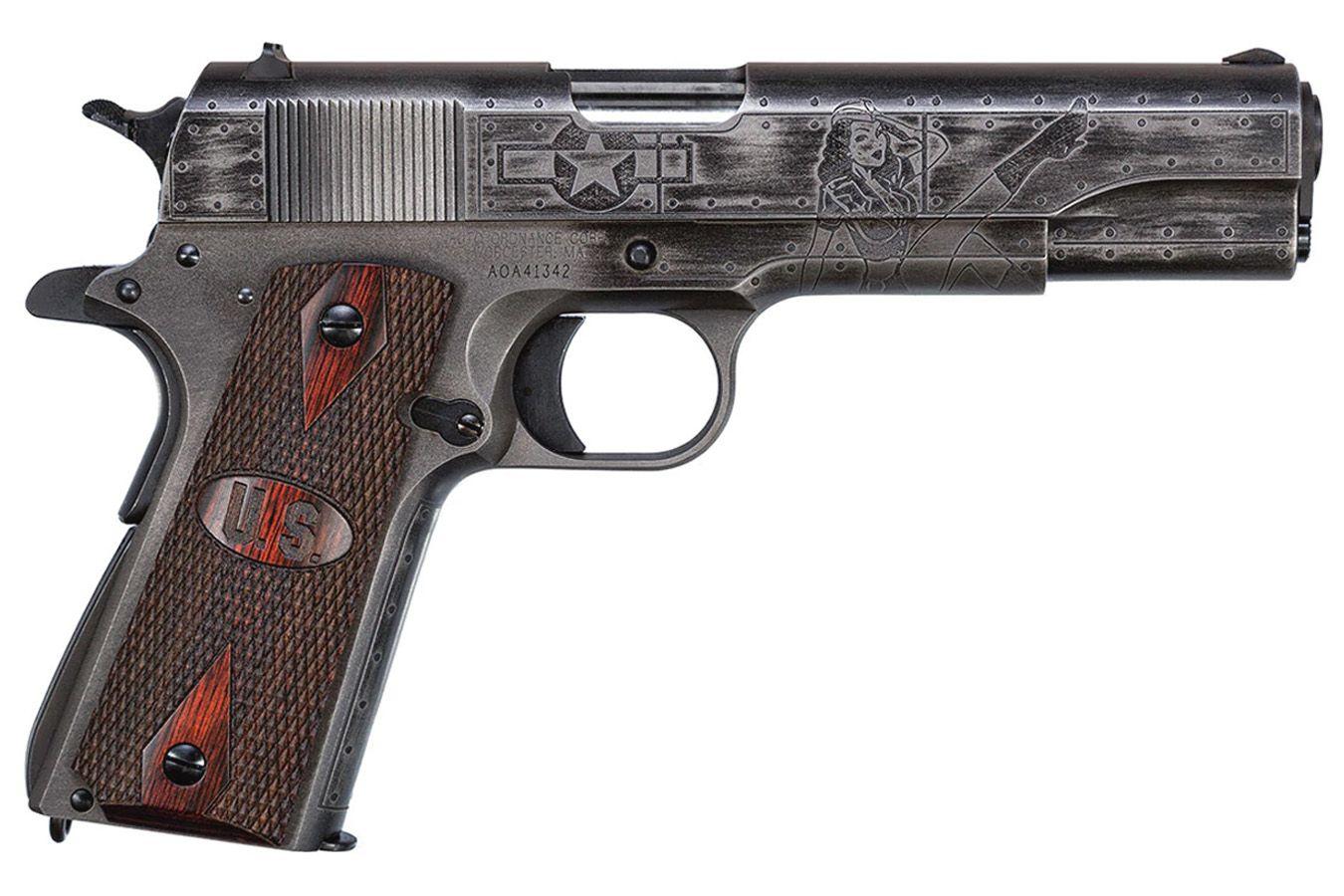 45ACP Logo - 1911 Victory Girls Special Edition WW2 45 ACP with U.S. Logo Grip