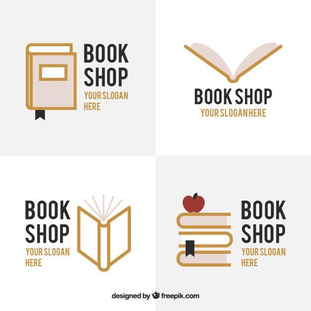 Bookstore Logo - Set of bookstore logos Vector | Free Download