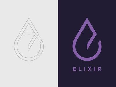 Elixir Logo - Logo Design. Logo. Logos design, 10 logo, Water logo