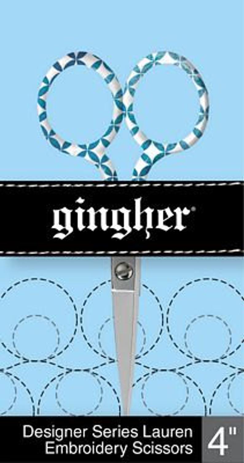 Gingher Logo - DISCOUNTED!!! GINGHER LTD Edition Lauren • 4 Embroidery, 5 Sewing, or 8 Dressmaker Shears