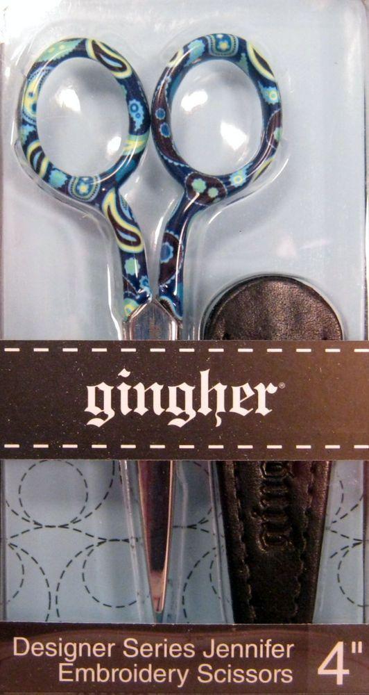 Gingher Logo - Gingher Designer Series JENNIFER 4 Embroidery Scissors with Sheath