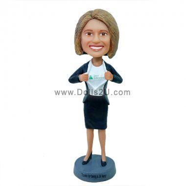 Bobblehead Logo - Businesswoman bobblehead - your logo on the chest - $69.90 @ Dolls2u ...