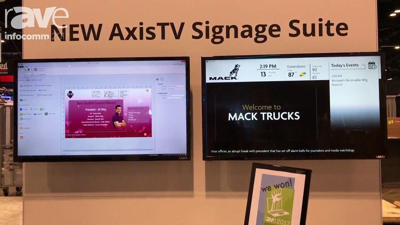 AxisTV Logo - InfoComm 2017: Visix Exhibits AxisTV One Signage Suite