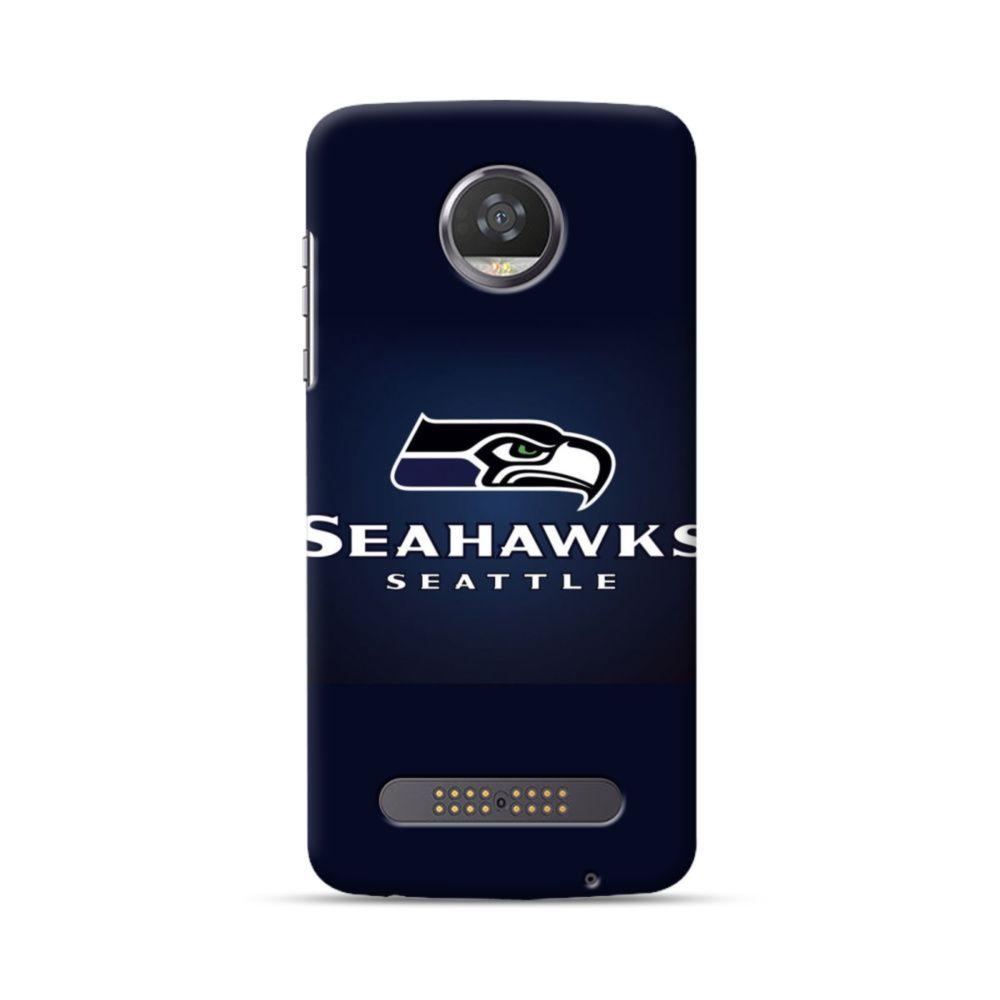 Z3 Logo - Seattle Seahawks Logo Motorola Moto Z3 Play Case