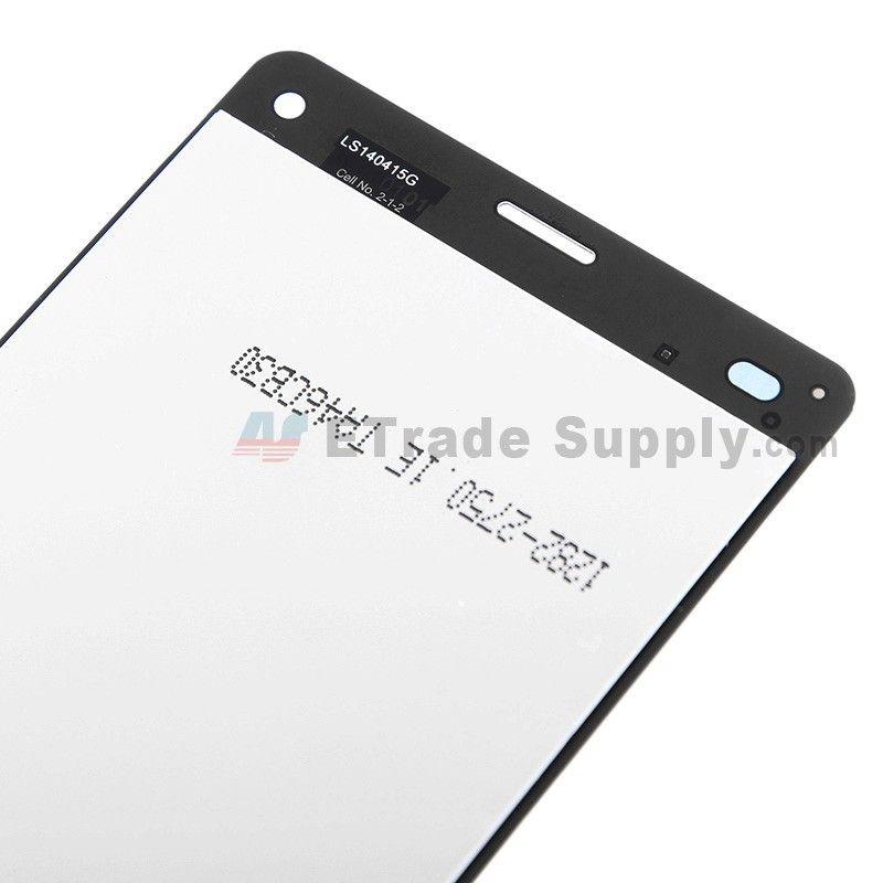 Z3 Logo - For Sony Xperia Z3 Compact LCD Screen and Digitizer Assembly Replacement -  Black - With Logo - Grade S+