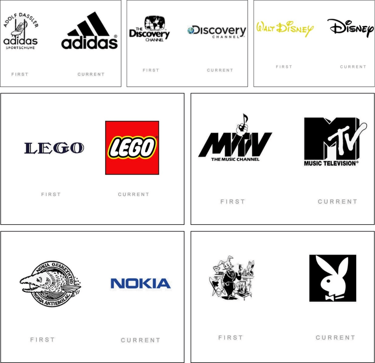 Then Logo - 25 Famous Logos Then and Now and a Brief Lesson on Logo Design ...