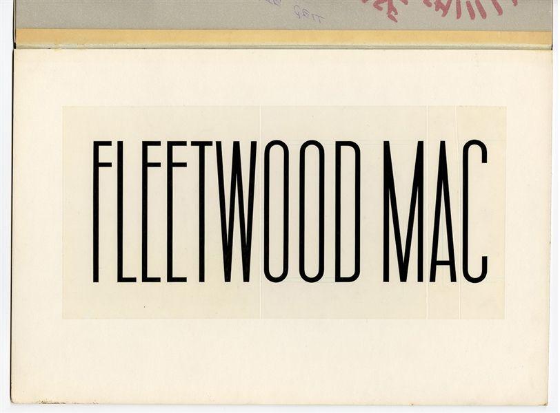 Fleetwood Logo - Lot Detail - Fleetwood Mac Original Logo Artwork from the Collection ...