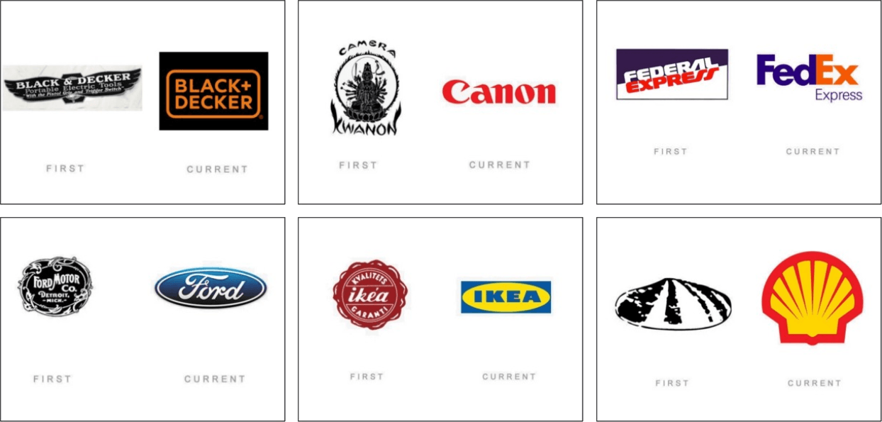 Then Logo - Famous Logos Then and Now and a Brief Lesson on Logo Design